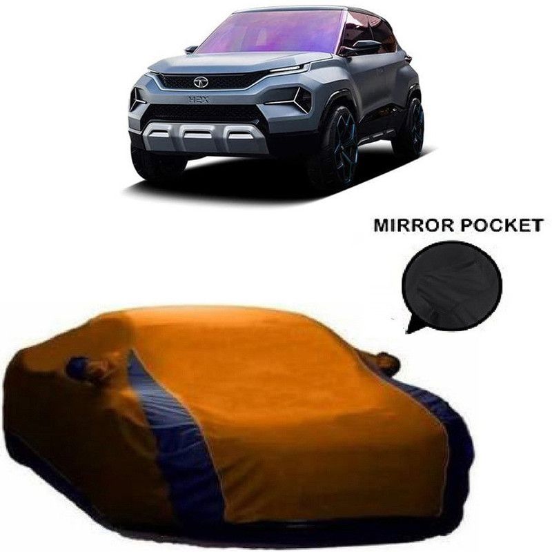 Ascension Car Cover For Tata h2x (With Mirror Pockets)  (Orange)