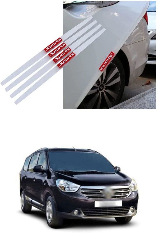 XZRTZ Car Side Door Edge Bumper, Anti-Scratch Protection Guards Trim Stickers S454 Matte, Glossy Renault, Universal For Car Lodgy, Universal For Car Side Garnish