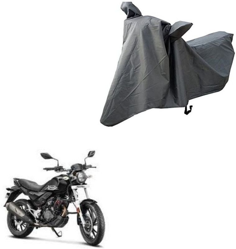 Oshotto Waterproof Two Wheeler Cover for Hero Dust and Water Proof Double Mirror Pocket Spyro Grey Bike Body Cover Compatible with Aprilia SR 125  (Grey)