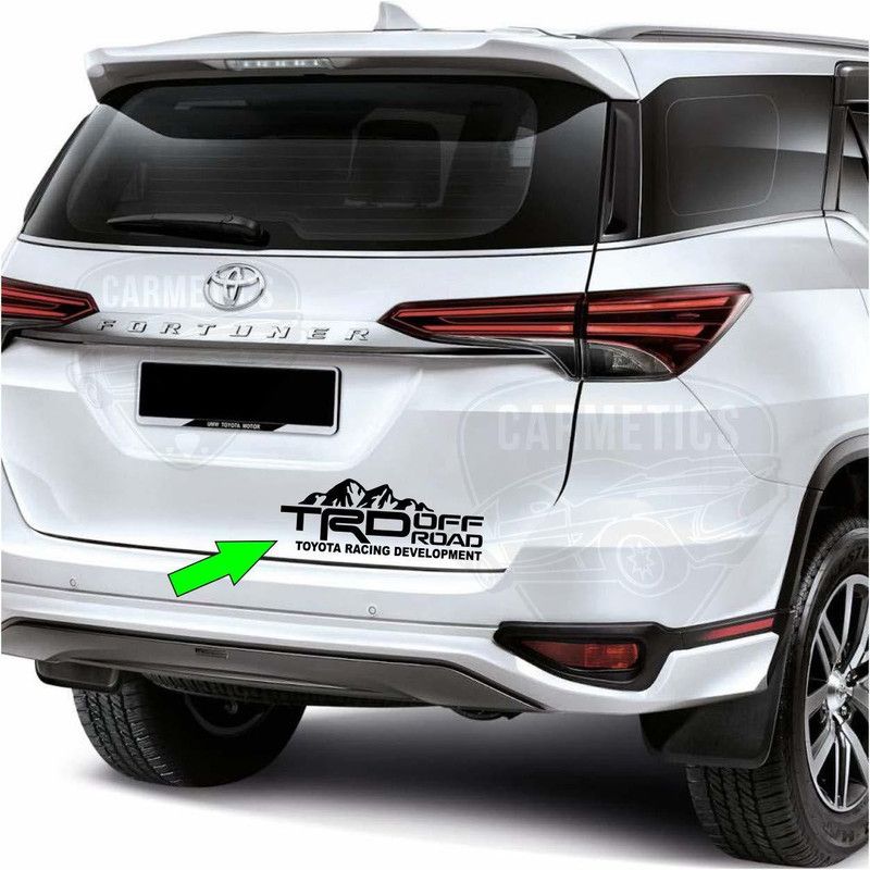 carmetics Sticker & Decal for Car  (Black)