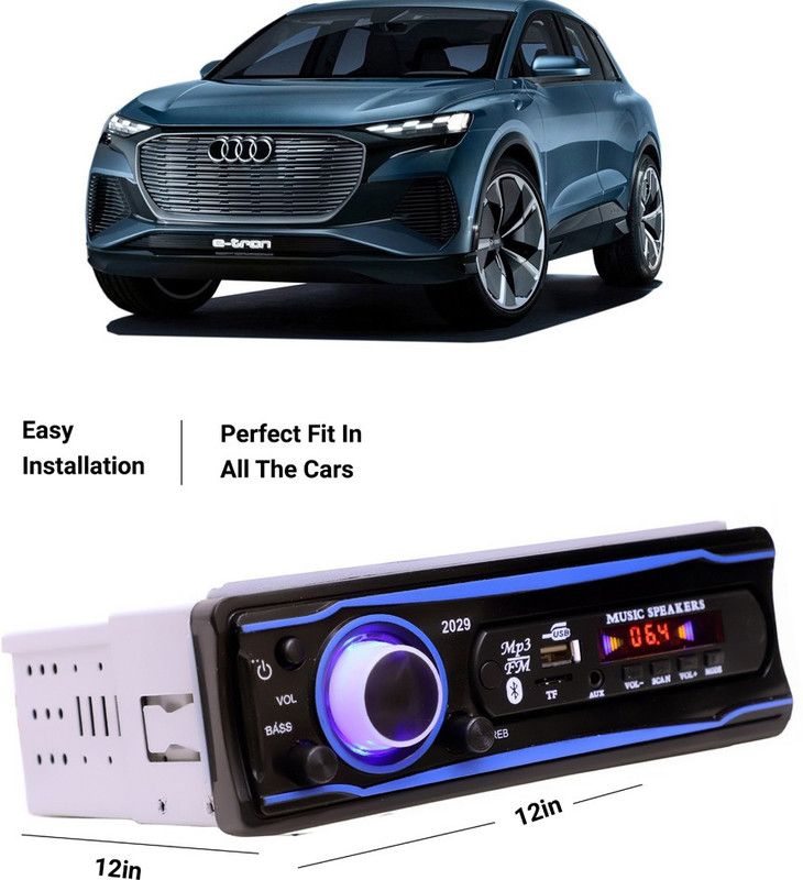 EverLand Blue Stereo-999 BLUETOOTH/USB/SD/AUX/FM/MP3 (BLUE & Black)-0-13 Car Stereo  (Single Din)
