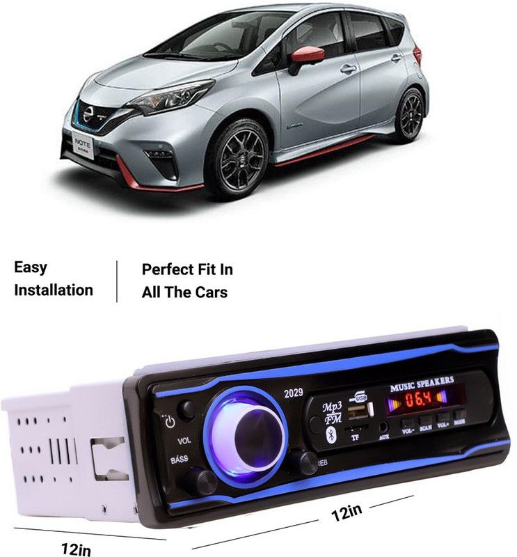 EverLand Blue Stereo-999 BLUETOOTH/USB/SD/AUX/FM/MP3 (BLUE & Black)-0-445 Car Stereo  (Single Din)