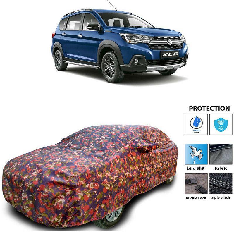 AutoTiger Car Cover For Maruti Suzuki XL6 (With Mirror Pockets)  (Multicolor)