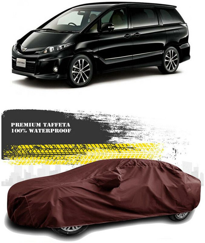 AutoTiger Car Cover For Toyota Estima (With Mirror Pockets)  (Maroon)