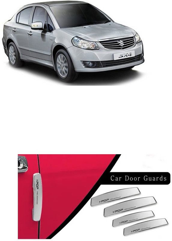 Accessorique Plastic Car Door Guard  (Silver, Pack of 4, Maruti, SX4)