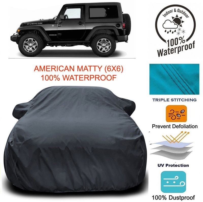 Dvis Car Cover For Mahindra Thar (With Mirror Pockets)  (Grey)