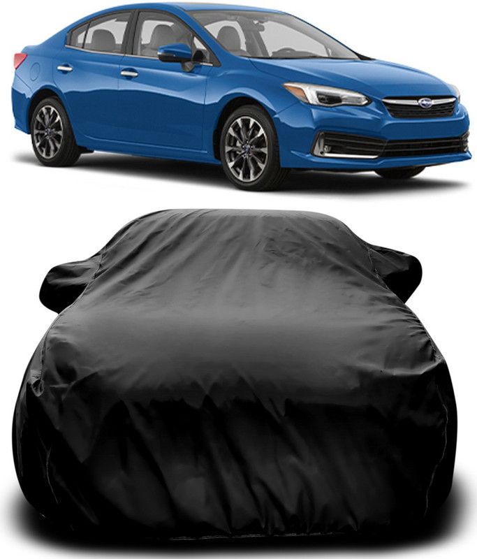 AutoBurn Car Cover For Subaru Impreza (With Mirror Pockets)  (Black)