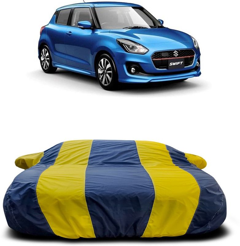 Ascension Car Cover For Maruti Suzuki Swift RS (With Mirror Pockets)  (Yellow, Blue)