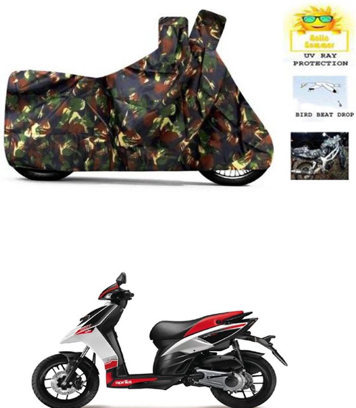 RONISH Waterproof Two Wheeler Cover for Aprilia  (Multicolor)