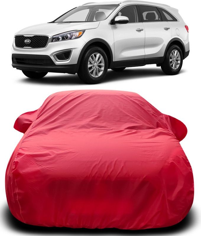 AutoBurn Car Cover For Kia Sorento (With Mirror Pockets)  (Red)