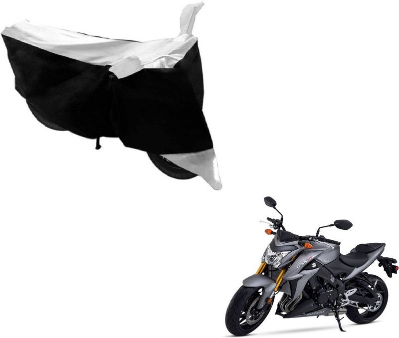 Flipkart SmartBuy Two Wheeler Cover for Suzuki  (GSX, Black, Silver)