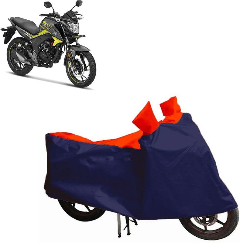 Auto Oprema Waterproof Two Wheeler Cover for Honda  (CB Hornet 160, Blue, Red)