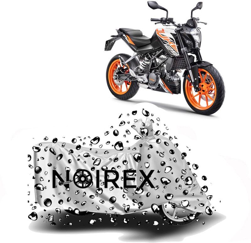 NOIREX Two Wheeler Cover for KTM  (125 Duke, Silver)