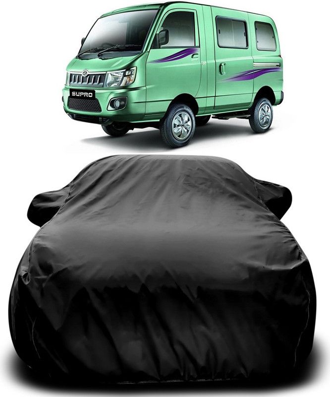 MoTRoX Car Cover For Mahindra Supro (With Mirror Pockets)  (Black)