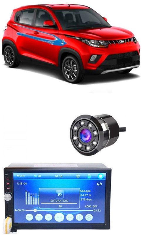 JBRIDERZ FIX BT SCREEN WITH LED CAMERA FOR ALL CARS E 266 Car Stereo  (Double Din)
