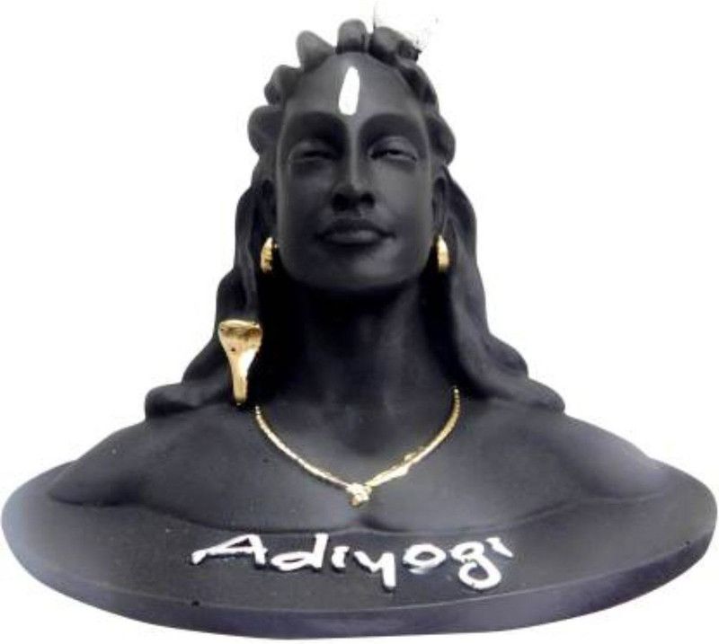 Pepino Best Shiva Statue,Resin Matte,Made in India,16.5 x 10.9 x 12.7 Centimeters(Black) Decorative Showpiece Car Hanging Ornament  (Pack of 1)