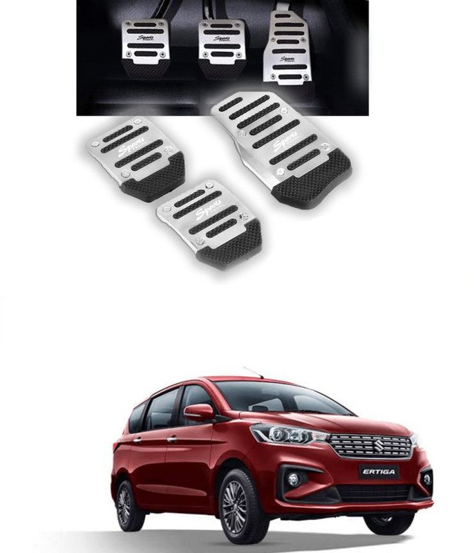 Gadiparts ™ Non-Slip Manual Silver Guj Car Pedal Kit Cover for Ertiga Car Pedal
