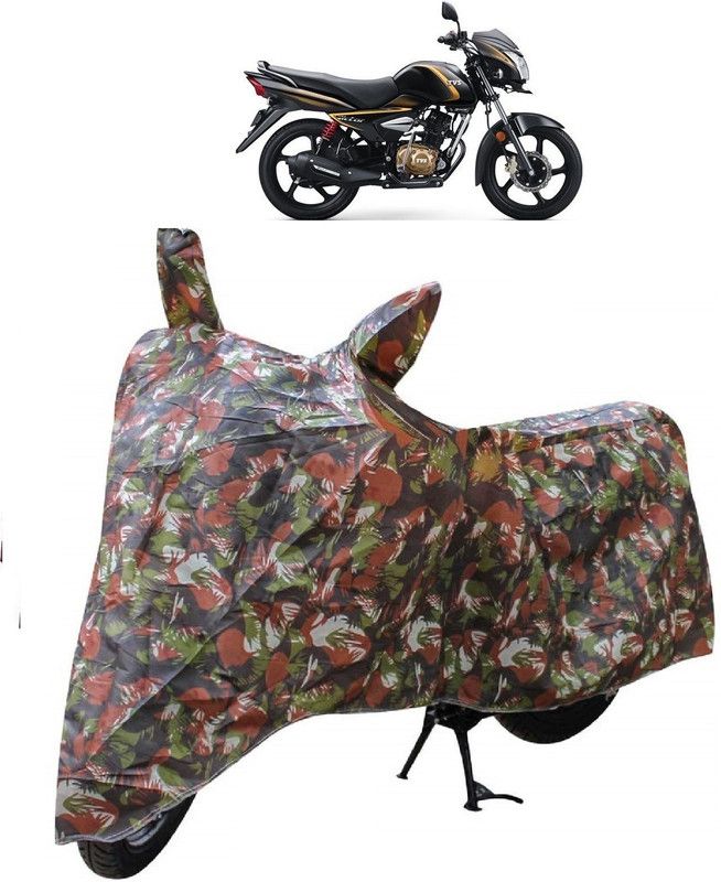 AutoKick Two Wheeler Cover for TVS  (Victor Premium, Multicolor)