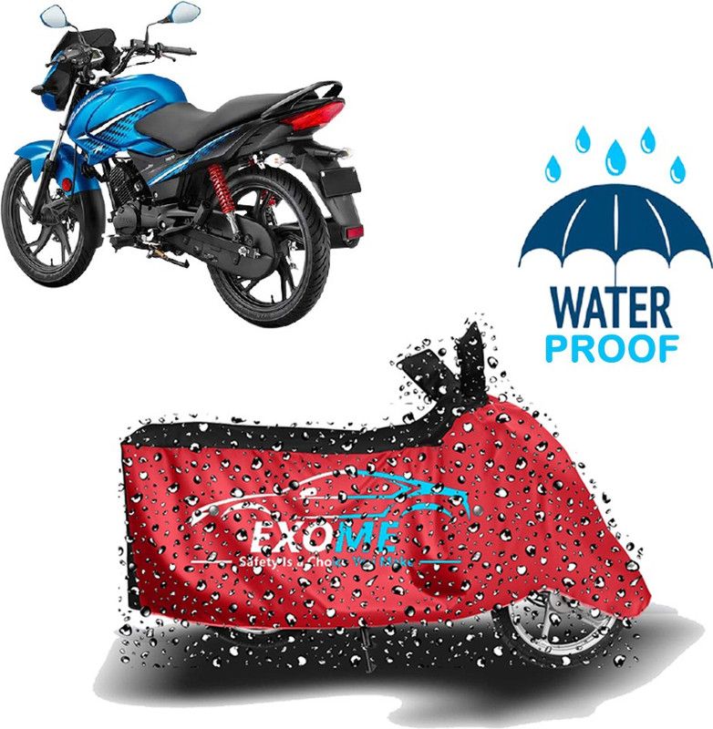 EXOME Two Wheeler Cover for Hero  (Glamour, Red, Black)