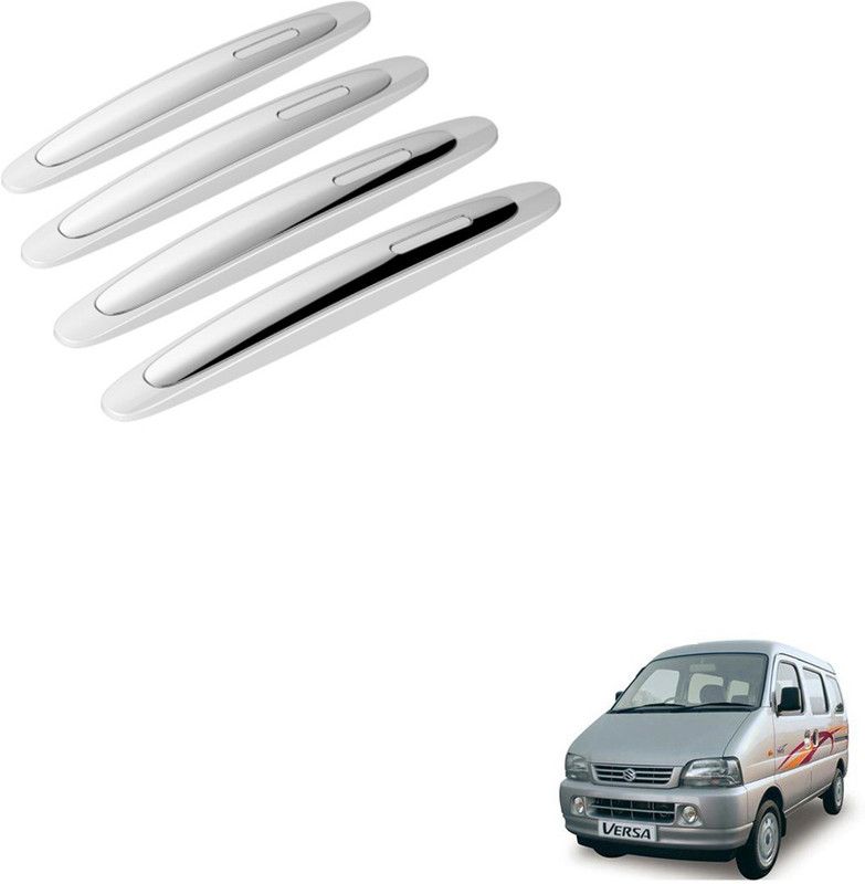 SEMAPHORE Stainless Steel, Plastic Car Door Guard  (White, Silver, Pack of 4, Maruti, Versa)
