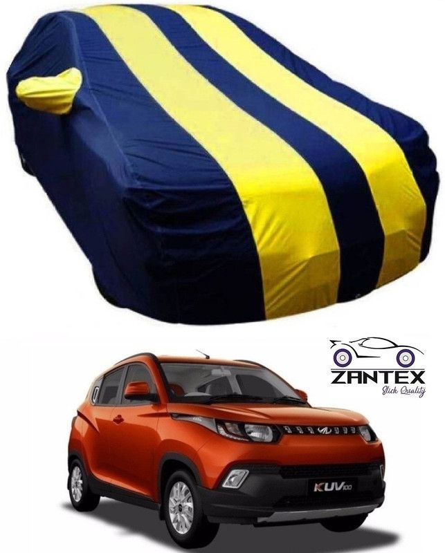 ZANTEX Car Cover For Mahindra Universal For Car (With Mirror Pockets)  (Blue, Yellow)