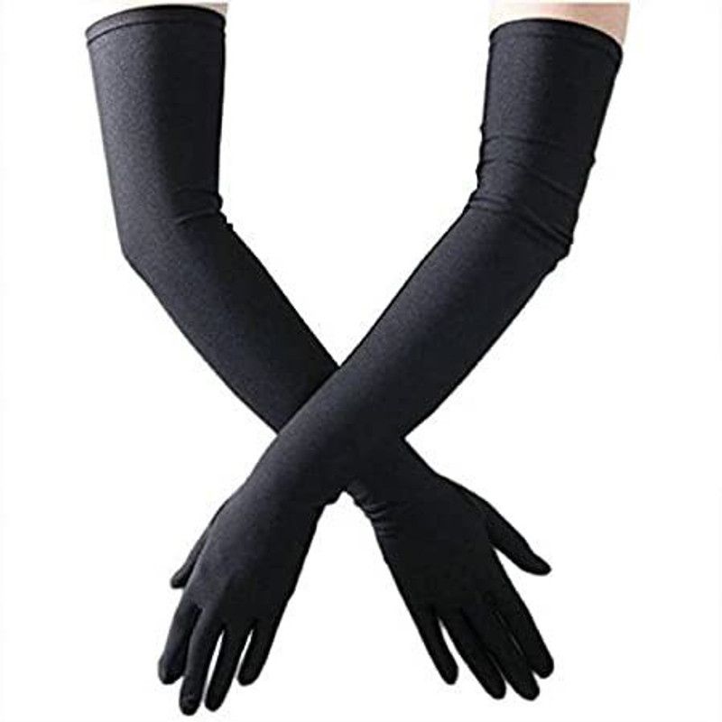 PRALAV Cotton Arm Sleeve For Boys & Girls  (Free, Black)