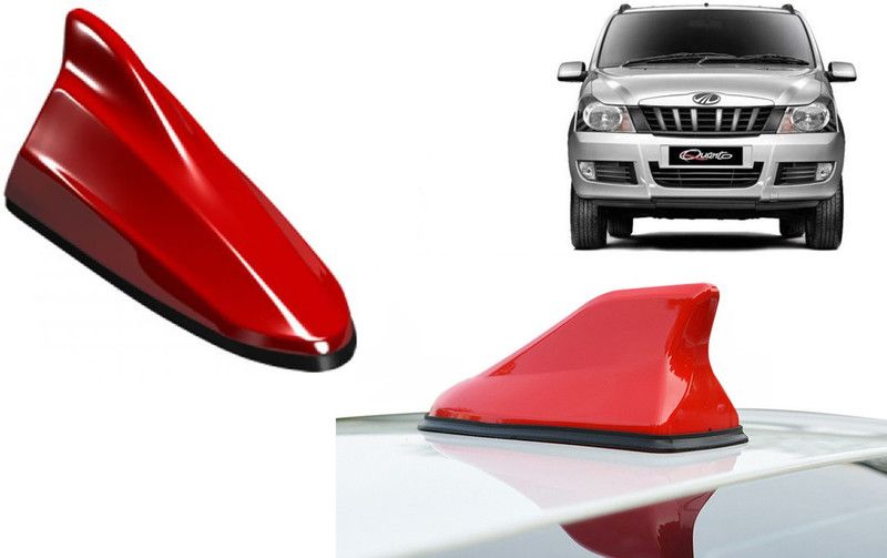 Auto Kite Red Shark Fin Replacement Signal (AM/FM)Receiver Antenna For Quanto Hidden Vehicle Antenna