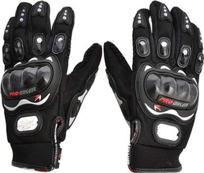 Woltra Bike Racing Riding Gloves  (Black)