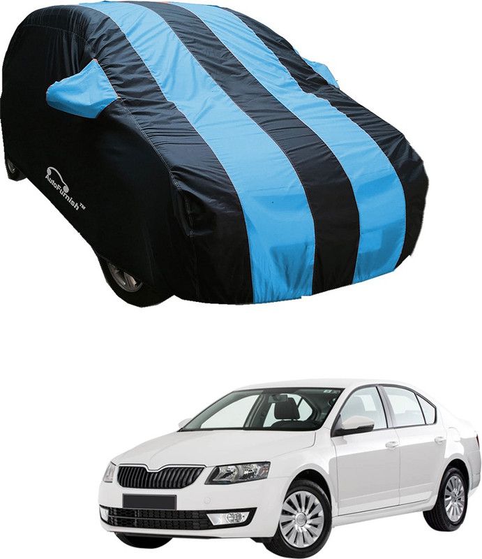 AutoFurnish Car Cover For Skoda Octavia (With Mirror Pockets)  (Blue)