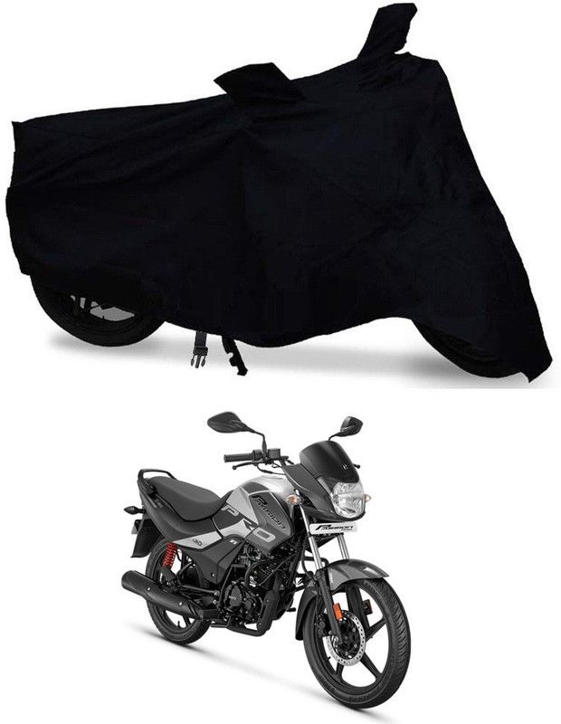 HYBRIDS COLLECTION Two Wheeler Cover for Hero  (Passion Pro TR, Black)