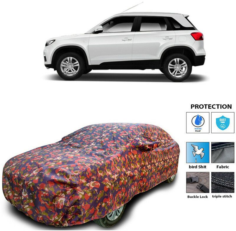 AutoTiger Car Cover For Maruti Suzuki Vitara (With Mirror Pockets)  (Multicolor)