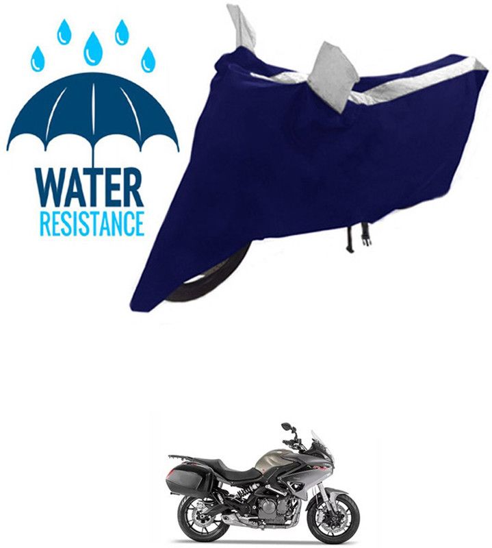 RONISH Waterproof Two Wheeler Cover for Benelli  (TNT 600 GT, Black, Silver)