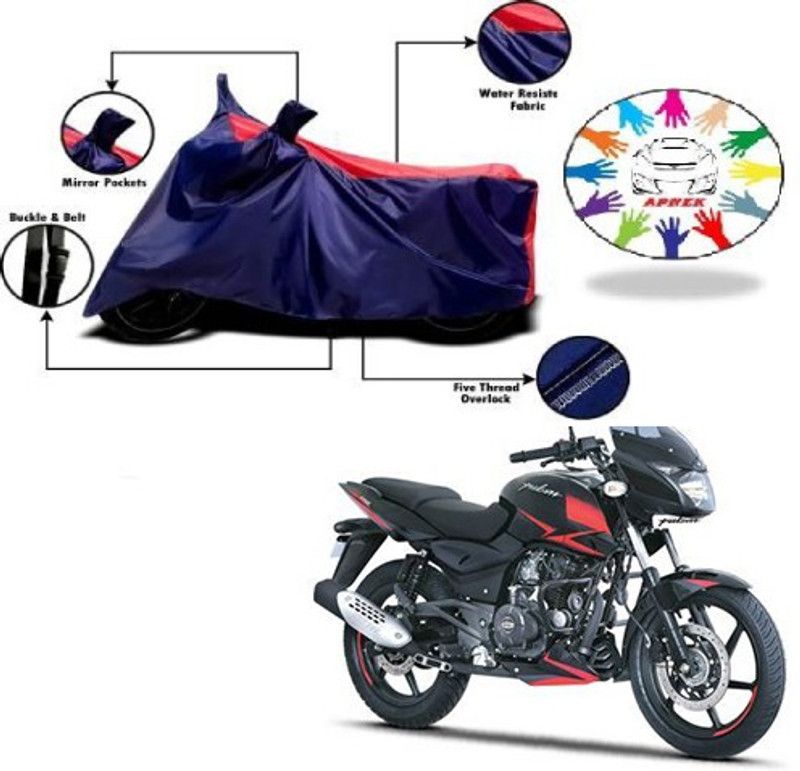 APNEK Waterproof Two Wheeler Cover for Bajaj  (Pulsar 180 DTS-i, Blue, Red)
