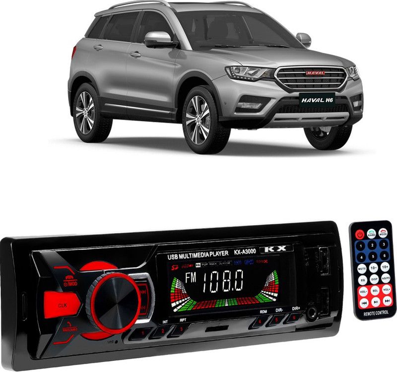 JBRIDERZ Boom Master A3000 with AUX/Bluetooth/USB/ MP3 JB-545 Car Stereo  (Single Din)