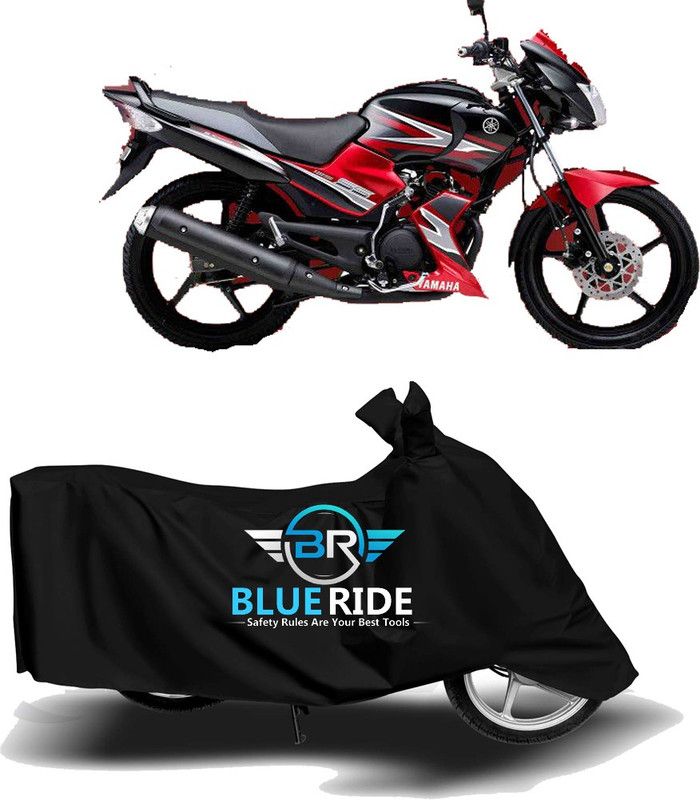 BLUERIDE Two Wheeler Cover for Yamaha  (Gladiator, Black)