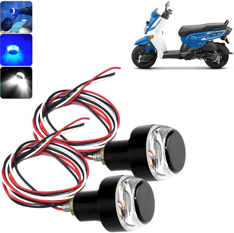 DvineAutoFashionZ LED Indicator Light for Cliq(Blue, White)_HLBLU215 Bike Handlebar Weights  (2 Black)