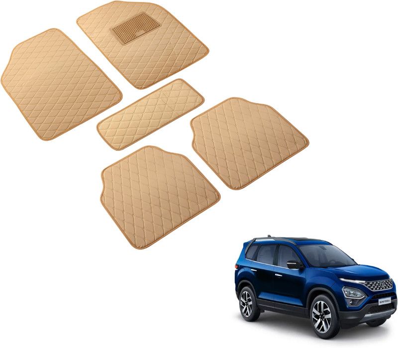 Auto Hub Leatherite Standard Mat For Tata Safari (7 Seater)  (Beige)