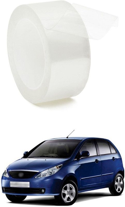 PRTEK Car Door Transparent Seal Strip Door Edge Guard Bumper Cover Strips Entry Sill Scuff Plate Invisible Door Anti-Scratch Waterproof (1.9 Inch x 5metre) A30 Car Beading Roll For Window, Bumper, Door  (5 m)