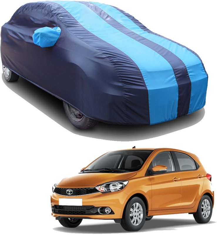 SS FOR YOUR SMART NEEDS Car Cover For Tata Tiago JTP (With Mirror Pockets)  (Blue, Blue)