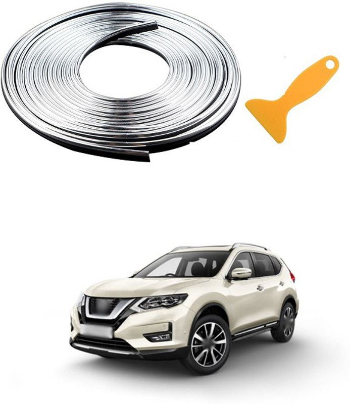 PRTEK Plastic Car Door Guard  (Silver, Pack of 1, Nissan, X-Trail)