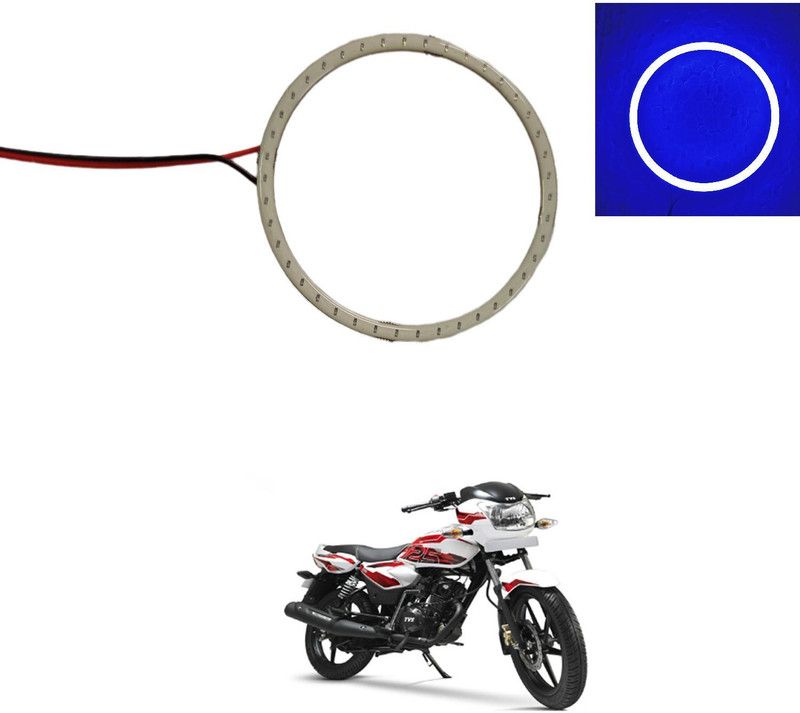 PRTEK 70mm COB Led Angel Eyes Headlight Halo Ring Warning Lamp 122 Projector Lens