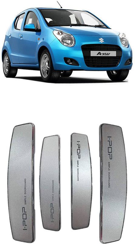 I-POP Plastic Car Door Guard  (Silver, Pack of 4, Maruti, A-Star)