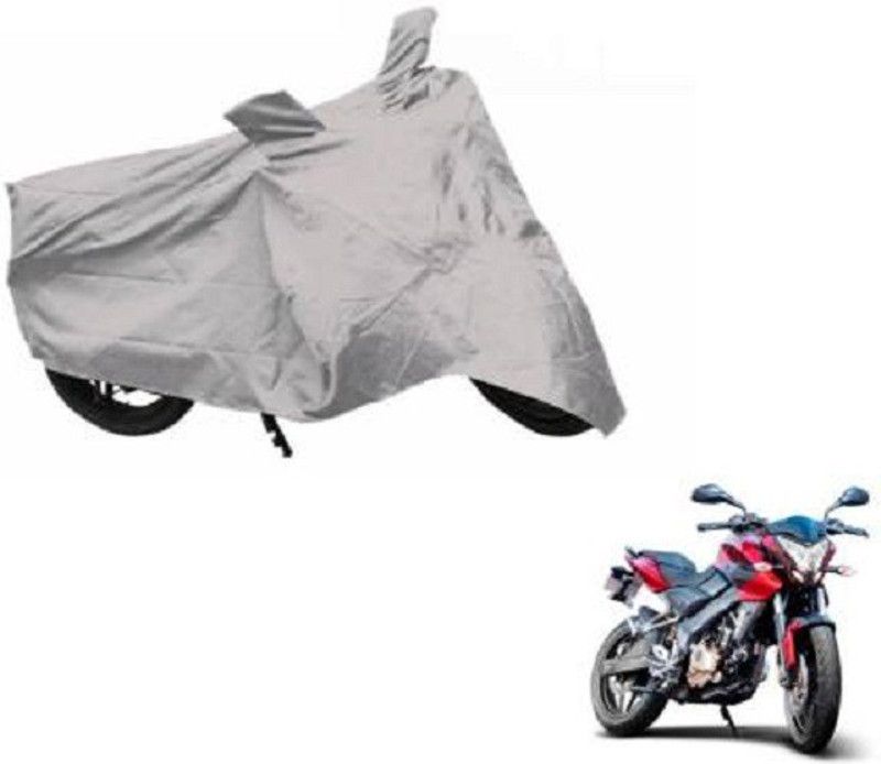 Star India Waterproof Two Wheeler Cover for Bajaj  (Pulsar 200 NS DTS-i, Silver)