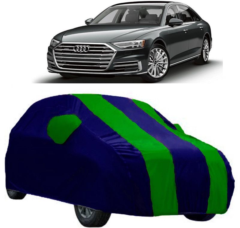 AutoKick Car Cover For Audi A8 (With Mirror Pockets)  (Green)