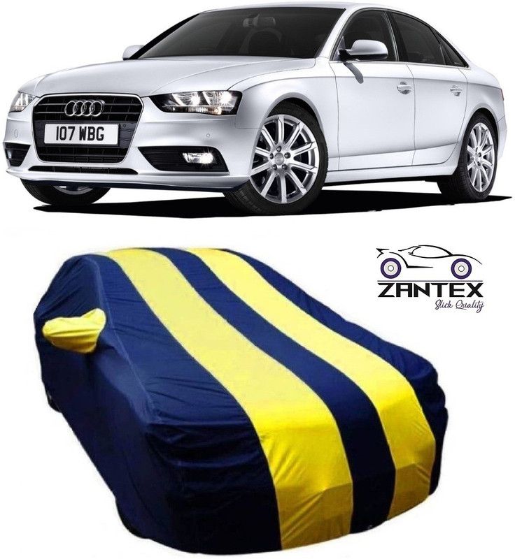 ZANTEX Car Cover For Audi S4 (With Mirror Pockets)  (Blue, Yellow)