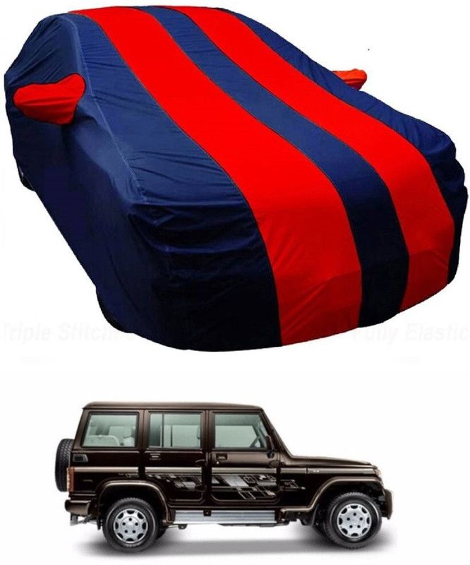 NEXTON Car Cover For Mahindra Bolero (With Mirror Pockets)  (Blue, Red)