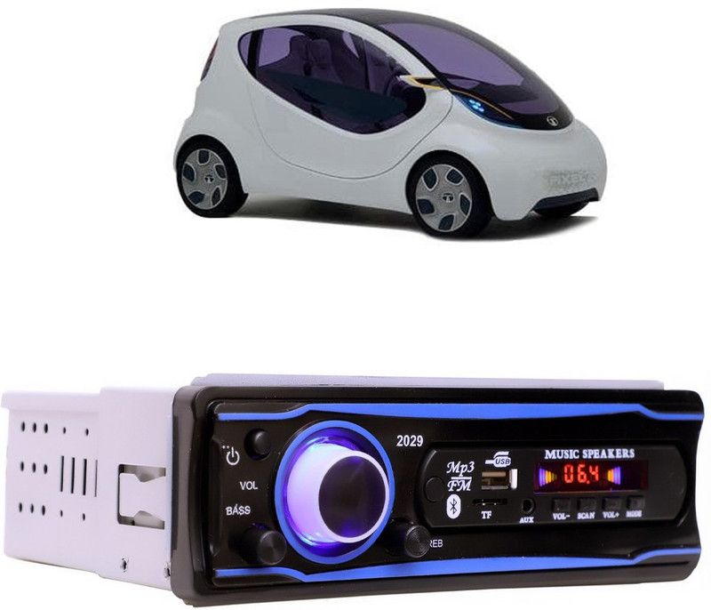 Bluedrum Blue Stereo-999 BLUETOOTH/USB/SD/AUX/FM/MP3 (BLUE & Black)-538 Car Stereo  (Single Din)