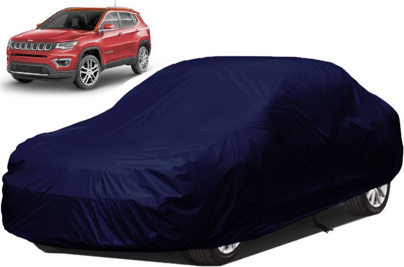 Kuchipudi Car Cover For Jeep Compass (Without Mirror Pockets)  (Blue)