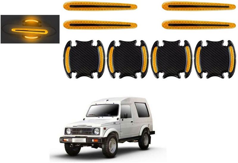 PROEDITION Plastic, Vinyl Car Door Guard  (Yellow, Pack of 8 pcs, Maruti, Gypsy)