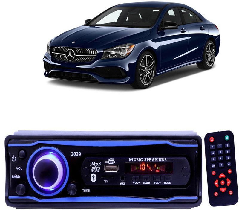 Purpleheart Blue 2029 USB/AUX/SD/BLUETOOTH/FM/MP3 BOOM MASTER STANDARD- P376 Car Stereo  (Single Din)